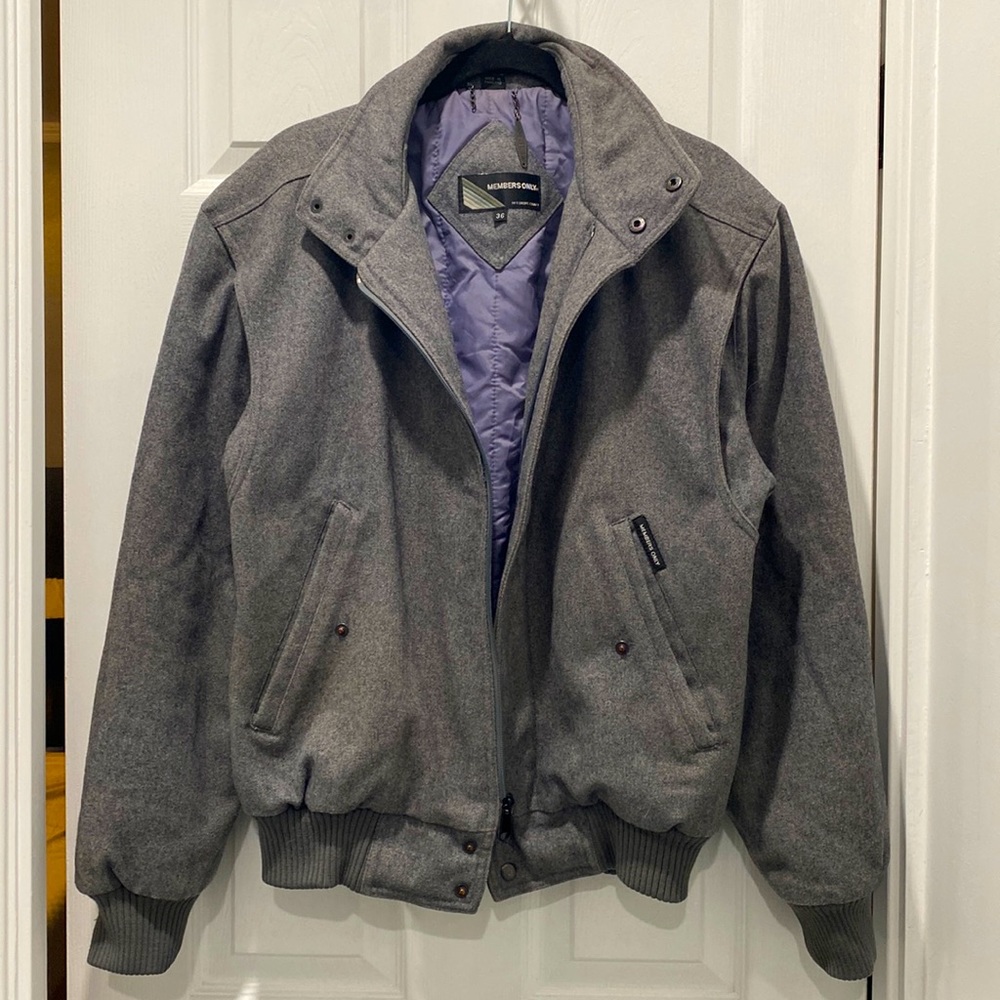 Vintage Members Only Wool Bomber Jacket